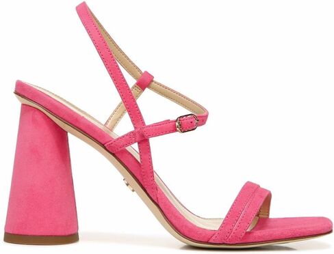 Sam Edelman Kit Black Square Toe Slingback Strap Cylindrical Block Heel Sandals in Saudi Arabia