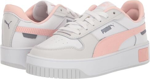 حذاء رياضي نسائي من PUMA Carina Street، باللون الأبيض والوردي والرمادي، مقاس 11 in Kuwait