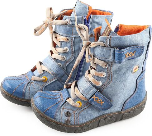 TMA EYES Women's PU Lining Flat Ankle Boots with Zipper - Perfect for Casual Wear in Saudi Arabia