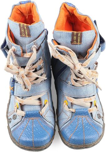 TMA EYES Women's PU Lining Flat Ankle Boots with Zipper - Perfect for Casual Wear in Saudi Arabia