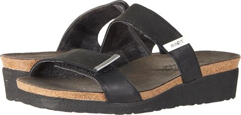 NAOT New Women's Jacey Slide Sandal Black Velvet/Raven 38 in Saudi Arabia