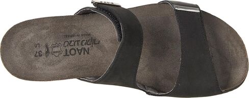 NAOT New Women's Jacey Slide Sandal Black Velvet/Raven 38 in Saudi Arabia