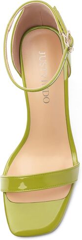 Square Open Toe Block High Heels for Women Ankle Strap Chunky Heeled Sandals Women's Summer Dress Sandal Shoes 3 Inch in Saudi Arabia