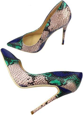 Snake Printing Women High Heels Fashion Party Wedding Sexy Pumps Shoes in Saudi Arabia
