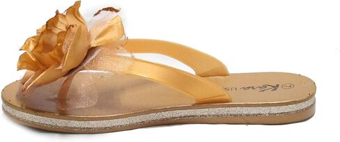 KARA Womens Flower Fashion Soft Comfort Flip Flops Flat Sandals in Saudi Arabia