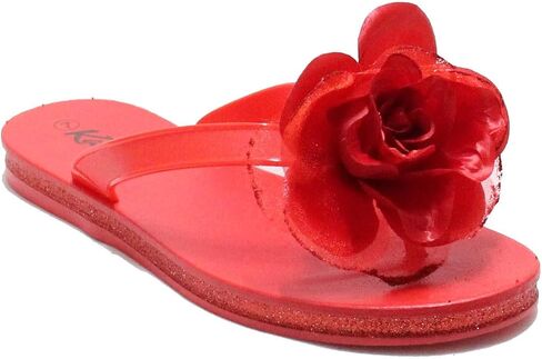 KARA Womens Flower Fashion Soft Comfort Flip Flops Flat Sandals in Saudi Arabia