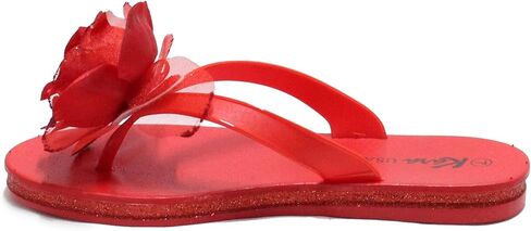 KARA Womens Flower Fashion Soft Comfort Flip Flops Flat Sandals in Saudi Arabia
