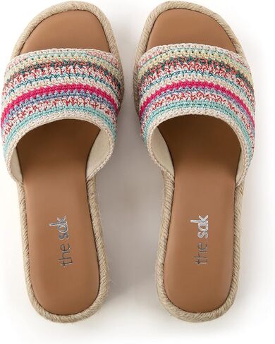 حذاء Bryna Espadrille Wedge Mule للسيدات من Sak in Kuwait