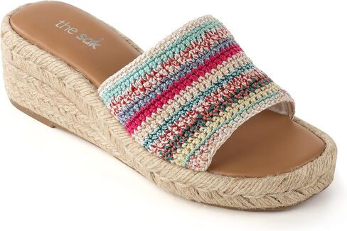 حذاء Bryna Espadrille Wedge Mule للسيدات من Sak in Kuwait