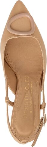 AMBER - Sand - 8 - Mid heel - Sling back - Made in Italy - Comfort in Saudi Arabia