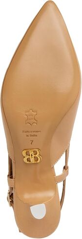 AMBER - Sand - 8 - Mid heel - Sling back - Made in Italy - Comfort in Saudi Arabia
