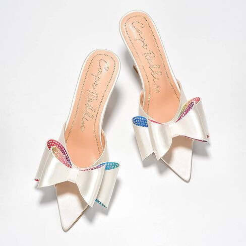 Cape Robbin Bellani Stiletto Slip-on Pointy High Heels with Rhinestone Bow in Saudi Arabia