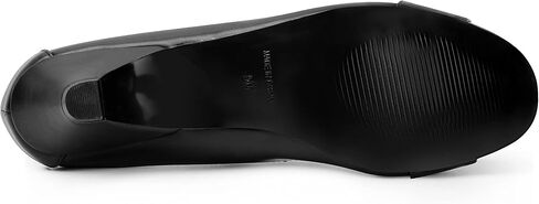 حذاء نسائي من ANN CREEK بكعب منخفض ومقدمة مستديرة سهل الارتداء بكعب قطة حذاء كلاسيكي بإبزيم لمكتب العمل in Saudi Arabia