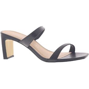 Chinese Laundry Women's YANTI Softy Kid Heeled Sandal, Black, 8.5