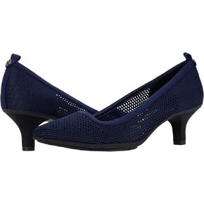 Anne Klein Womens Rebecca Perforated Slip On Dress Heels