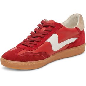 Dolce Vita Women's Notice Sneaker, Crimson Suede, 6