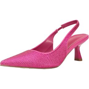 Getmorebeauty صنادل نسائية بكعب عالٍ بمقدمة مدببة وإبزيم مربع وأحجار الراين اللامعة وكعب خلفي أنيق أحذية فستان الزفاف in Kuwait