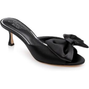 Jewel Badgley Mischka Kora Kitten Heel Mules with Large Bow in Kuwait