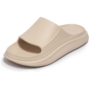 Cloud Slides for Women and Men, EVA Non-Slip Super Soft Quick Drying Pillow Slippers, Lightweight Spa Open Toe Bathroom Shower Sandals Massage Foam Slippers for Indoor Outdoor