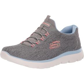 Skechers Sport Women's Women's Summits Fun Flare Sneaker, GYMT=Gray Multi, 5.5