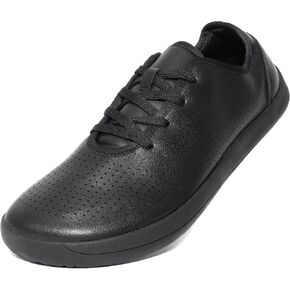 Barefoot Shoes Men Women Wide Toe Box Shoes Minimalist Zero Drop Sole Footwear, Fashion Sneakers Breathable PU Leather Casual Walking Shoes