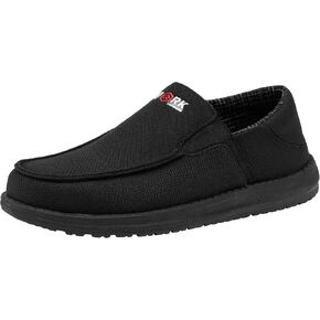 LARNMERN Steel Toe Slip On Work Shoes Mens Safety Sneakers Walking Shoe Lightweight Steel Toe Loafers