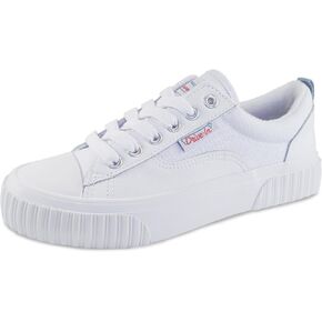 Drive-In Originals Showtime Women's Leather Sneaker, White