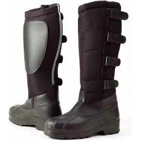Ovation Women's Blizzard Durable Water-Repellent Fleece-Lined Canvas Equestrian Horse Riding Winter Boots