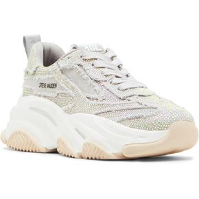 Steve Madden Women's Permit Sneaker, Rhinestone, 10