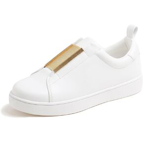 Women's Fashion Bling Deco Party Lightweight Vegan Leather Sneaker