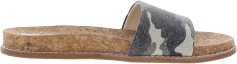 صندل نسائي مسطح من Steve Madden Diya Cork سهل الارتداء باللون الأخضر 5 متوسط ​​(B، M) in Saudi Arabia
