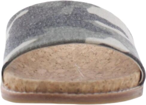 صندل نسائي مسطح من Steve Madden Diya Cork سهل الارتداء باللون الأخضر 5 متوسط ​​(B، M) in Saudi Arabia