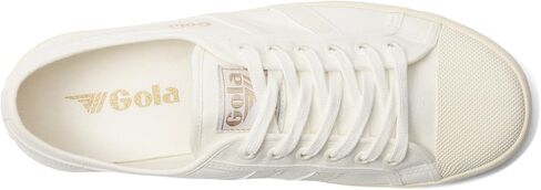 Gola Women's Coaster Sneaker, Off-White/Off-White/Gold, 8.5 in Saudi Arabia