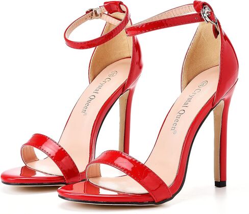 Big Plus Size 12 Stiletto Heels Gladiator Sandals Peep Toe Sexy Pump Shoes Party Dress Heels Women's Ankle Strap Pumps Heel Sandals 4.3'' in Saudi Arabia