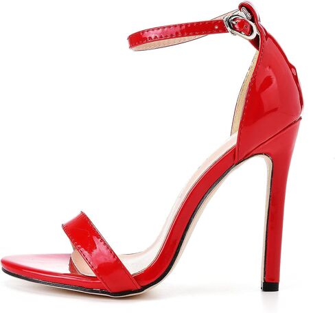 Big Plus Size 12 Stiletto Heels Gladiator Sandals Peep Toe Sexy Pump Shoes Party Dress Heels Women's Ankle Strap Pumps Heel Sandals 4.3'' in Saudi Arabia