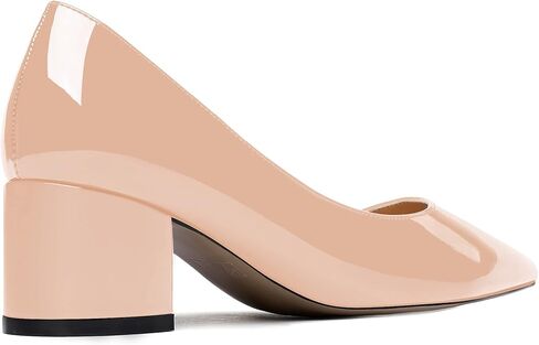 حذاء نسائي من WAYDERNS بكعب منخفض بيج 2 بوصة مكتنز وحاصل على براءة اختراع سهل الارتداء بمقدمة مدببة مقاس 8 - Tacones de Mujer Altos in Kuwait