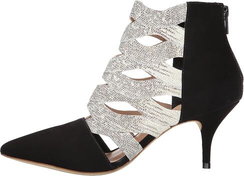 LOEFFLER RANDALL Women's Cleo Embossed Lizard and Nubuck Dress Pump in Kuwait