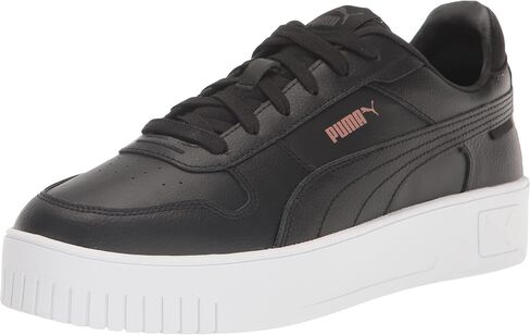 حذاء رياضي للسيدات من PUMA CARINA STREET، Puma Black-Puma Black-Rose Gold-Puma White، 11 in Kuwait