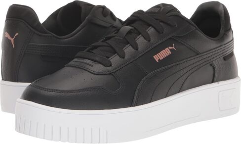 حذاء رياضي للسيدات من PUMA CARINA STREET، Puma Black-Puma Black-Rose Gold-Puma White، 11 in Kuwait