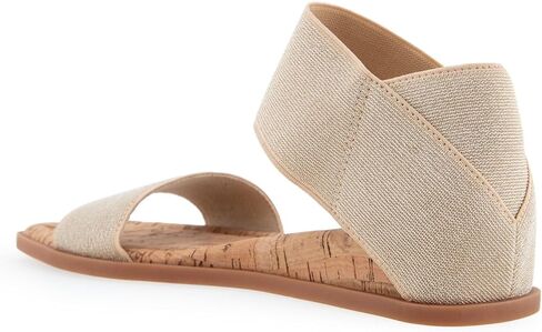 What's What Women's BENTE Flat Sandal, Soft Gold Elastic, 10.5 in Saudi Arabia