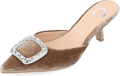 Journee Collection Womens Rishie Slip On Kitten Heel Mule Pump in Saudi Arabia