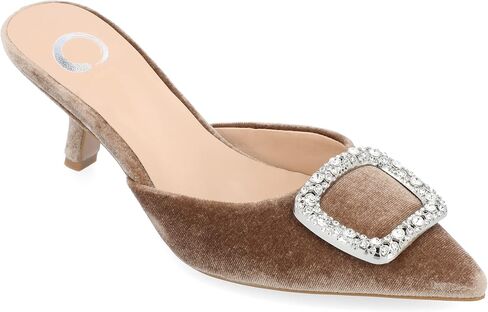 Journee Collection Womens Rishie Slip On Kitten Heel Mule Pump in Saudi Arabia