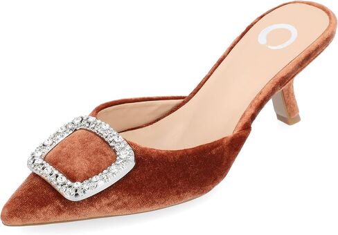 Journee Collection Womens Rishie Slip On Kitten Heel Mule Pump in Saudi Arabia