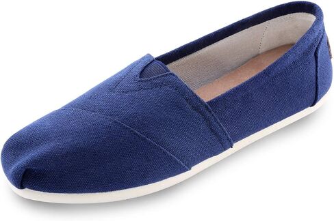 Women's Canvas Shoes Slip-on Ballet Flats Classic Casual Sneakers Daily Loafers in Saudi Arabia