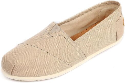 Women's Canvas Shoes Slip-on Ballet Flats Classic Casual Sneakers Daily Loafers in Saudi Arabia