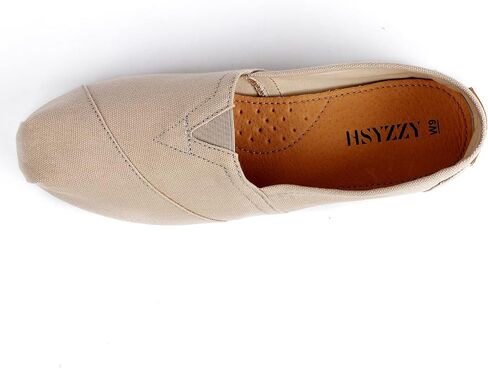 Women's Canvas Shoes Slip-on Ballet Flats Classic Casual Sneakers Daily Loafers in Saudi Arabia