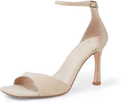 Arromic Women Heels Open Toe Ankle Strappy High Heels 3.34" Stiletto Heeled Sandals for Women Dressy Party Work Pumps Shoes in Kuwait