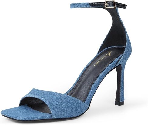 Arromic Women Heels Open Toe Ankle Strappy High Heels 3.34" Stiletto Heeled Sandals for Women Dressy Party Work Pumps Shoes in Saudi Arabia