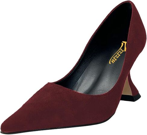 Women's Pointed Toe Pumps Elegant Stiletto High Heels Slip On Sexy Dress Party Formal Wedding Shoes Size 4-16 US in Saudi Arabia