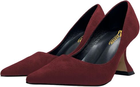 Women's Pointed Toe Pumps Elegant Stiletto High Heels Slip On Sexy Dress Party Formal Wedding Shoes Size 4-16 US in Saudi Arabia